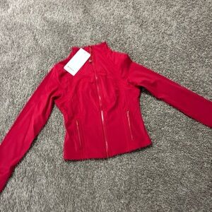 Lululemon Cropped Define Jacket Size 10 Red